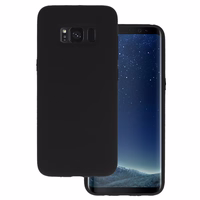 Silicone Lite Ümbris jaoks Samsung Galaxy S8 Plus must