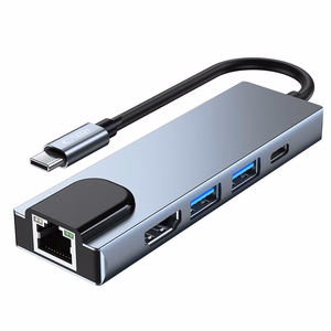 HUB Tech-Protect V3 5in1 USB-C - USB-A 3.0 / USB-A 2.0 / USB-C / HDMI / RJ45 - hall