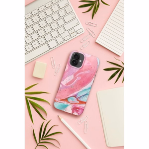 Ümbris jaoks iPhone 15 PRO MAX Forcell F-Protect Mirage compatible with Magsafe Military Drop-Test roosa marble