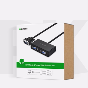 Ugreen 40254 1x2 VGA jaotur 1920x1440 60Hz - must