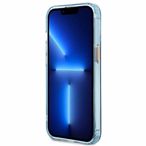 Guess Gold Outline Translucent MagSafe чехол для iPhone 13 Pro / iPhone 13 - синий