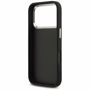 GUESS ümbris IPHONE 17 Pro GUHCP17LP4G4SMCK jaoks (4G PU-nahast ümbris suure 4G ja klassikalise logoga ning hõbedase metallist kaameraraamiga), must