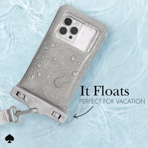 Kate Spade New York Waterproof Floating Pouch - Waterproof case for smartphones up to 6.7" (That Sparkle)