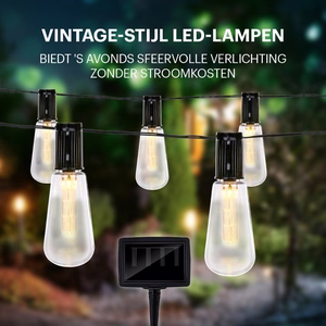 Grundig päikeseenergial töötav LED-aiavalguskett, 3,35 m
