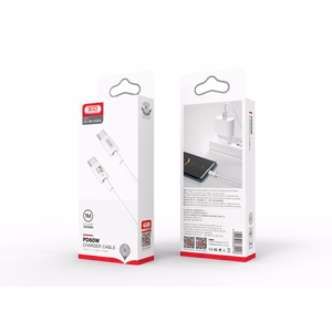 XO kaabel NB-Q190A PD USB-C - USB-C 1,0m 60W valge