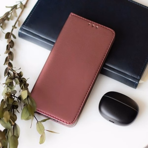 Telefoni ümbris Smart Magnetic Huawei P40 Pro veinipunane