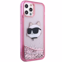 Karl Lagerfeld KLHCP12MLNCHCP iPhone 12/ 12 Pro 6.1" roosa/roosa hardcase Glitter Choupette Head