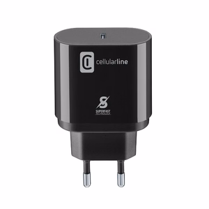 Cellularline USB-C võrgulaadija Samsungi seadmetele, 25 W, must