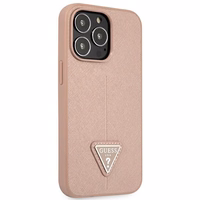 Guess GUHCP14XPSATLP iPhone 14 Pro Max 6,7 "roosa / roosa hardcase SaffianoTriangle Logo