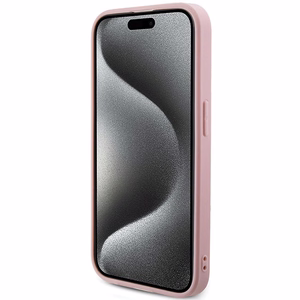 Guess GUHCP15XPSAIRSP iPhone 15 Pro Max 6.7" roosa/roosa hardcase Saffiano Iridescent Script