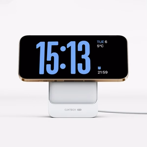Cuktech WPB100N akupank 10 000 mAh, 20 W, magnetkinnituse ja toega – valge