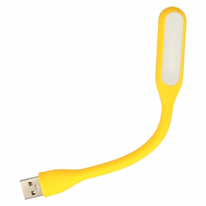 Mini LED Lamp Silikoon USB Kollane