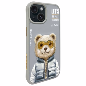 NIMMY ümbris COOL&CUTE 2.0 Bear jaoks IPHONE 15 hall