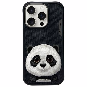 Nimmy Big Eyed Pet 2.0 Panda ümbris jaoks iPhone 16 Pro Max - must