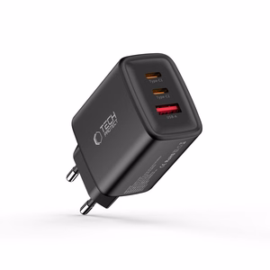 Tech-Protect NCA65W-GAN 3-portiline 65W seinalaadija - must