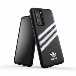 Adidas OR Molded Case PU Huawei P40 jaoks - must ja valge
