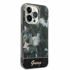 Guess Jungle Collection ümbris jaoks iPhone 14 Pro Max - roheline