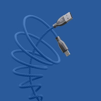 Forever Tornado USB - Lightning kaabel 1,0 m 3A tumesinine