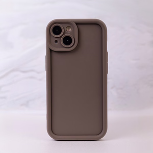 Rim TPU ümbris jaoks Samsung Galaxy A14 4G / A14 5G brown