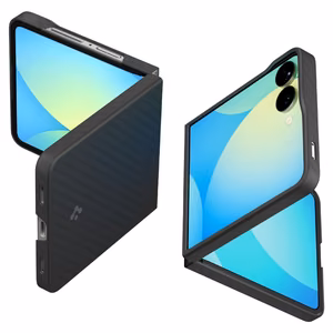 Spigen AirSkin Aramid Ümbris jaoks Samsung Galaxy Z Flip 7 - Must