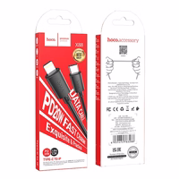 Kaabel USB C to Lightning Hoco PD 2,4A 20W 1 m X83 must