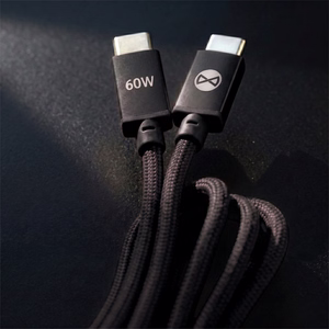 Forever Vibe kaabel USB-C - USB-C 1,0 m 60W tumehall