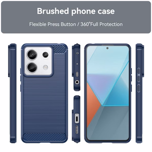 Carbon Ümbris jaoks Xiaomi Redmi Note 13 Pro - sinine