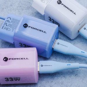 Kaabel USB A to Lightning Forcell F-Energy 2,4A 12W Silikoon 1 m C343 sinine