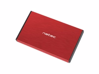 NATEC HDD ENCLOSURE RHINO GO (USB 3.0, 2.5", punane)
