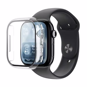 AmazingThing Radix Klaas Ekraanikaitse koos Ümbris jaoks Apple Kell Seeria 11 42mm - läbipaistev