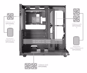 Mars Gaming MC-INFINIOLITE Midi Tower must