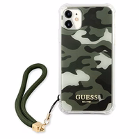 Guess GUHCN61KSARKA iPhone 11 6.1" / Xr roheline/khaki värvi kõvakaaneline Camo Collection