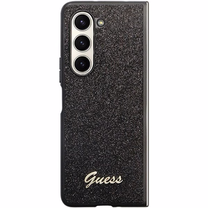 Guess Glitter Script чехол для Samsung Galaxy Z Fold 5 - чёрный