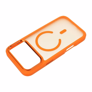Kaitseümbris seadmele iPhone 18 Pro Max / 17 Pro Max: Forcell F-Protect Smoke Hybrid Premium, MagSafe'iga ühilduv, värv: oranž