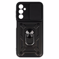 Slide Camera Armor Ümbris jaoks Samsung Galaxy A24 4G Must