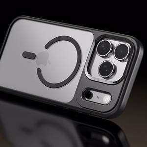 Rock Guard Lens Protection Series Magnetic Ümbris jaoks Iphone 17 Air läbipaistev-must