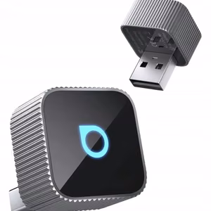 Heliadapter autosse OTTOCAST Mini Cube T2 (CarPlay Android auto) hõbedane
