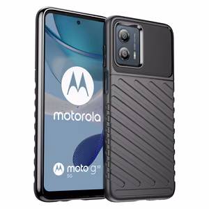 Thunder Ümbris ümbris jaoks Motorola Moto G53 silicone armor ümbris must