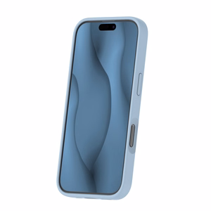 Силиконовый тонкий Mag Чехол для iPhone 16 Pro 6,3" светло-синий