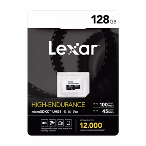 Карта памяти Lexar High-Endurance microSDHC/microSDXC объемом 128 ГБ