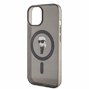 Karl Lagerfeld IML Ikonik MagSafe ümbris jaoks iPhone 15 - must