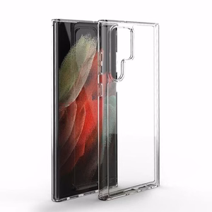 Ümbris jaoks Samsung S22 ULTRA Clear Ümbris 2 mm Box läbipaistev