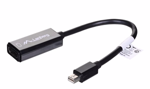 Lanberg AD-0005-BK videokaabli adapter 0,2 m Mini DisplayPort HDMI Type A (Standard) must