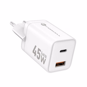 Phone laadija Forcell F-Energy Mini GaN III USB C + USB A PD QC4.0 45W VT-36 valge