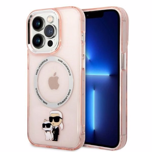 KARL LAGERFELD KLHMP14XHNKCIP IPHONE 14 PRO MAX 6.7 "ÜMBRIS ROOSA/ROOSA ICONIC KARL & CHUPETTE MAGSAFE
