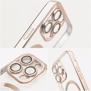 Чехол Samsung A27 Electro Mag Cover совместимый с MagSafe золотой