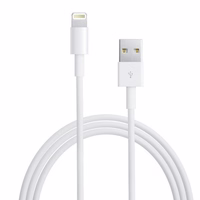 APPLE kaabel USB MD818ZM / A IPHONE LIGHTING 8-PIN 1M valge ilma karbita ilma ääriseta