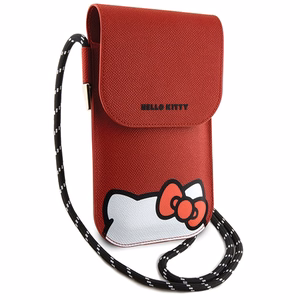 Hello Kitty Leather Hiding Kitty õlakott – punane