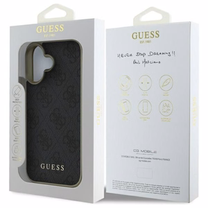 Guess 4G Charms Collection ümbris jaoks iPhone 16 Plus - must