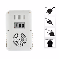 XO mini autokülmik CZ015 valge peegel LED-iga